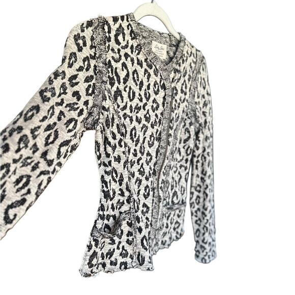LUCKY BRAND Black and White Leopard Blazer - Picture 2 of 9